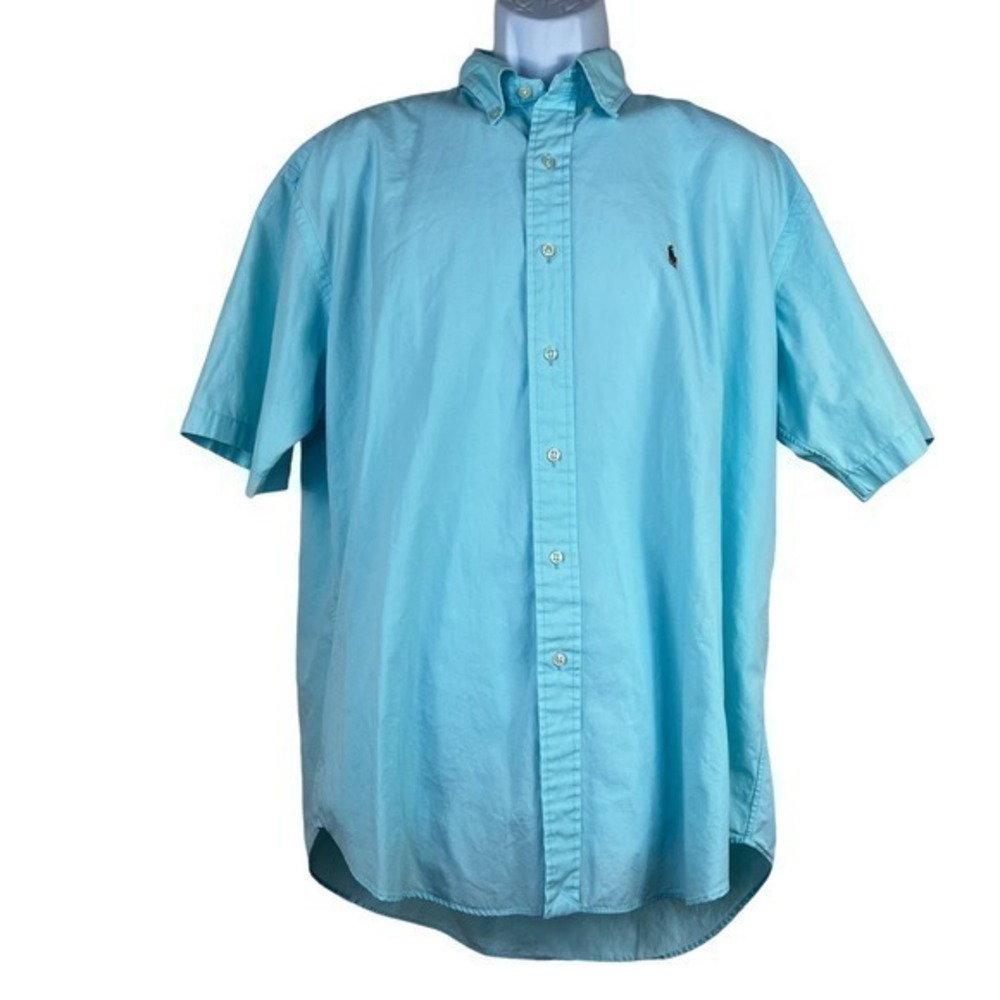 Ralph Lauren Men's Casual Shirt Blue water Size L